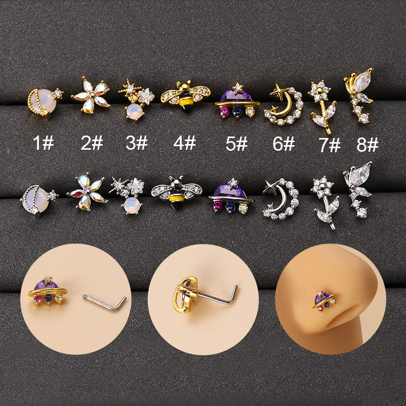 Body Jewelry Indian - 20G moda 316L Acero inoxidable quirúrgico
