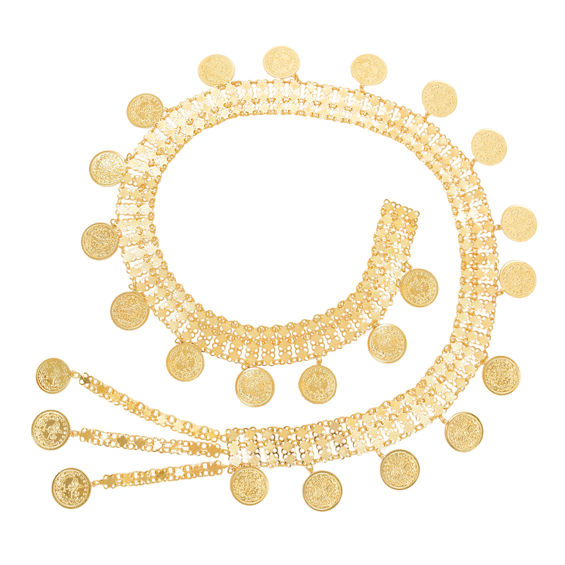 Body Jewelry Indian - Accesorio corporal para mujer, dijes dorados,