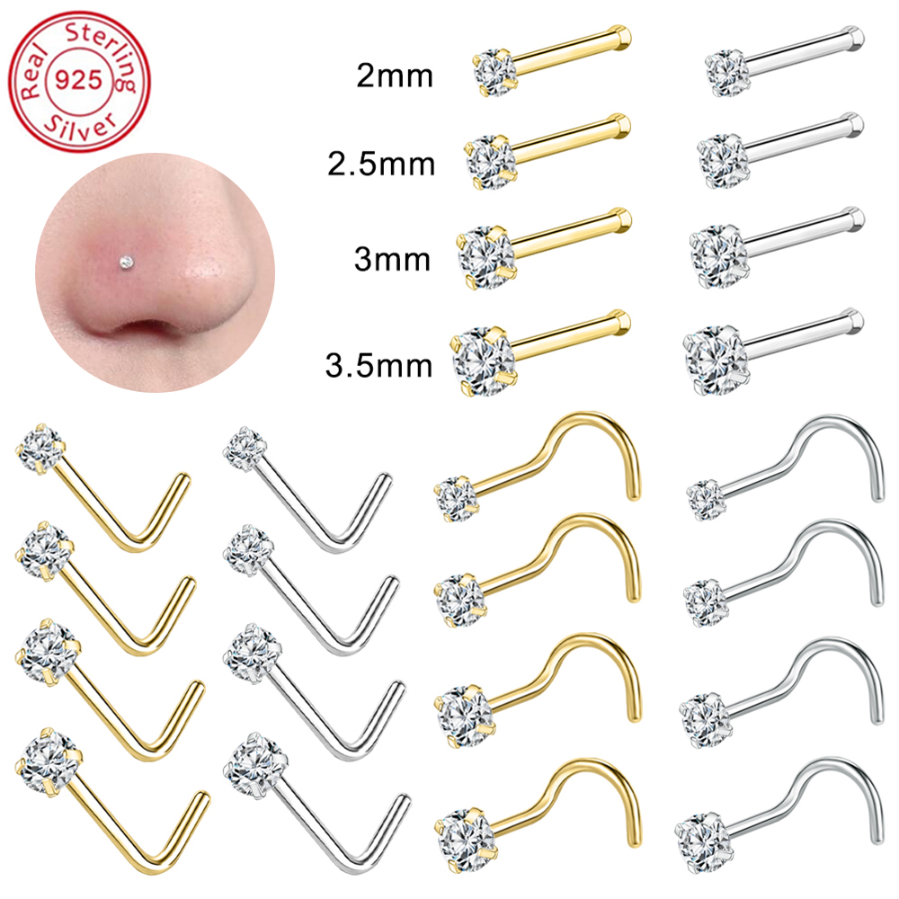 Body Jewelry Real Gold - ZS 18/20G 925 Piercings para fosa