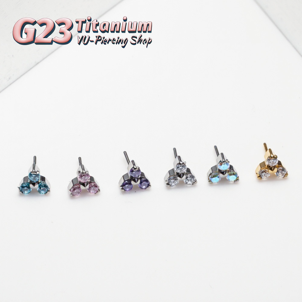 Body Jewelry Threadless - Piercing de Titanio ASTM F136 Trinity
