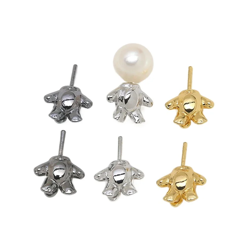 Body Jewelry Real Gold - 4 piezas de oso de oro