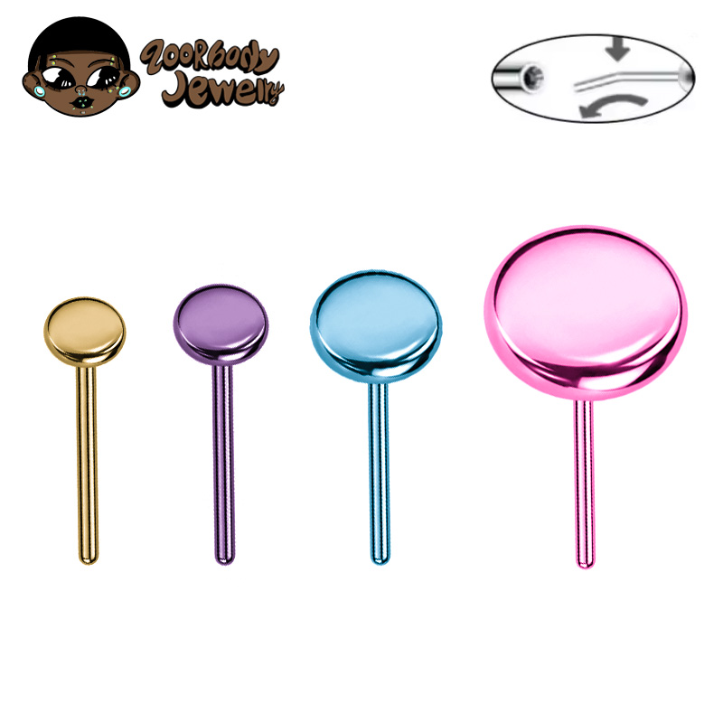Body Jewelry Threadless - 10 unidades de Piercing de Titanio