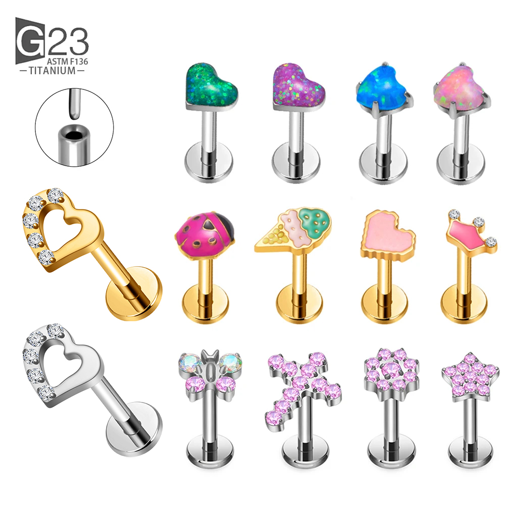 Body Jewelry Threadless - G23 Piercing sin rosca de titanio
