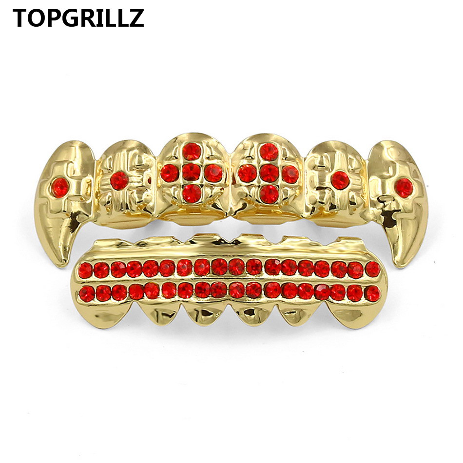 TOPGRILLZ-tapas de dientes de  - Body Jewelry Real Gold reseña y precio