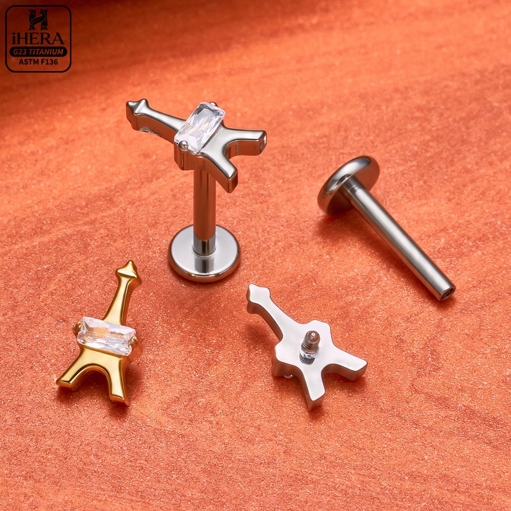 Piercing de Titanio F136 para  - Body Jewelry Vertical Labret reseña y precio
