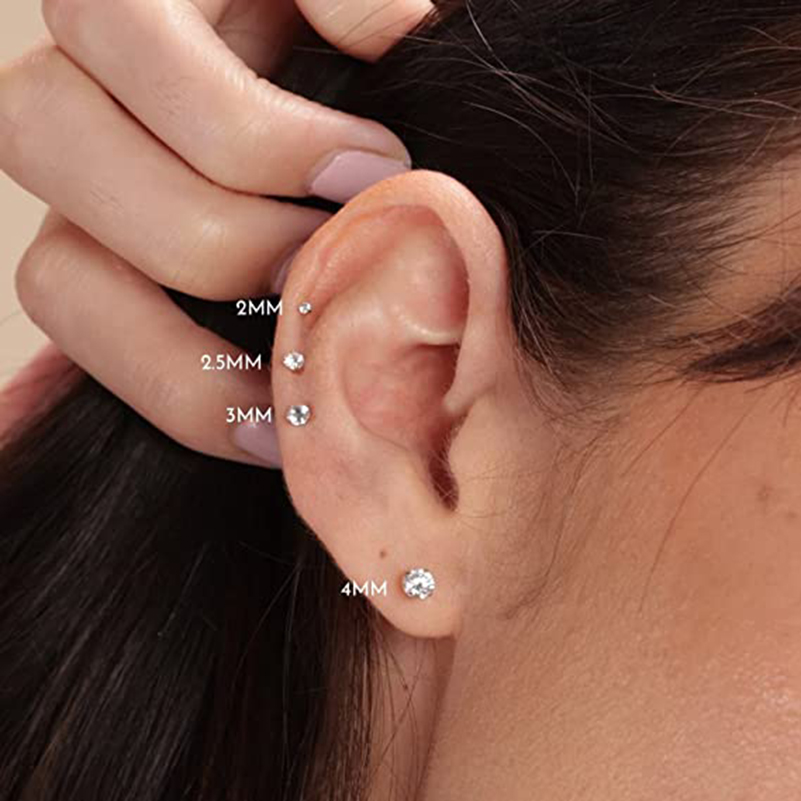 Pendiente sin rosca con parte  - Body Jewelry Threadless reseña y precio
