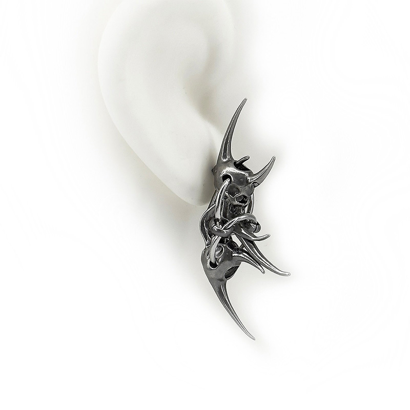 Pendientes de calavera de cuer - Body Jewelry Goth reseña y precio