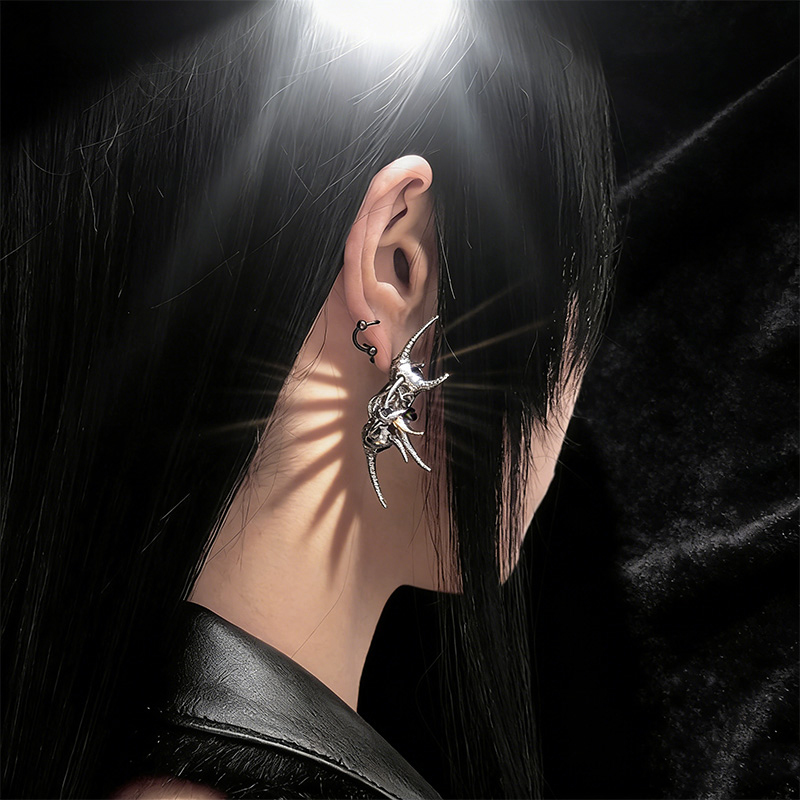Pendientes de calavera de cuer - Body Jewelry Goth reseña y precio
