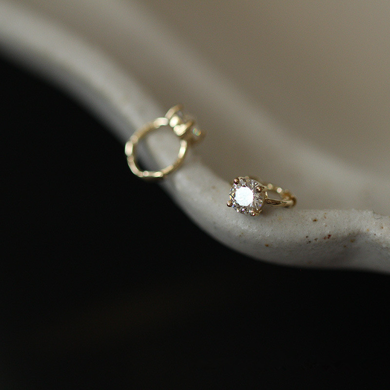 Pendientes de tuerca de circón - Body Jewelry Diamond reseña y precio
