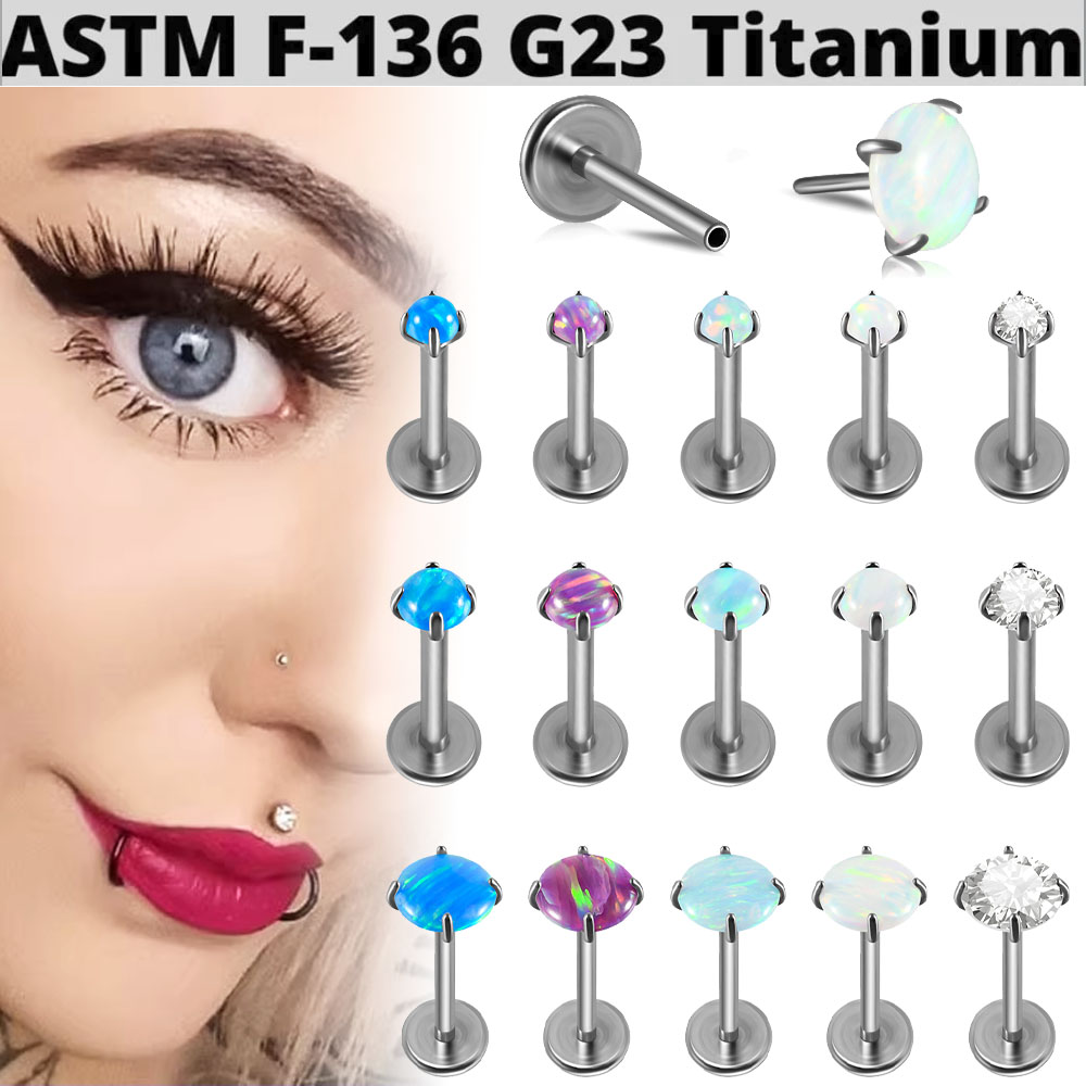 1 unidad G23 titanio brillo re - Body Jewelry Threadless reseña y precio