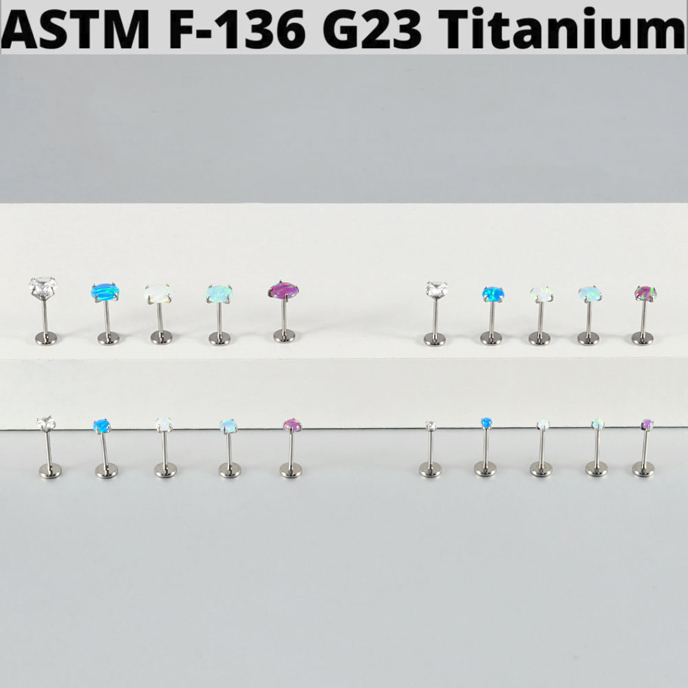 1 unidad G23 titanio brillo re - Body Jewelry Threadless reseña y precio