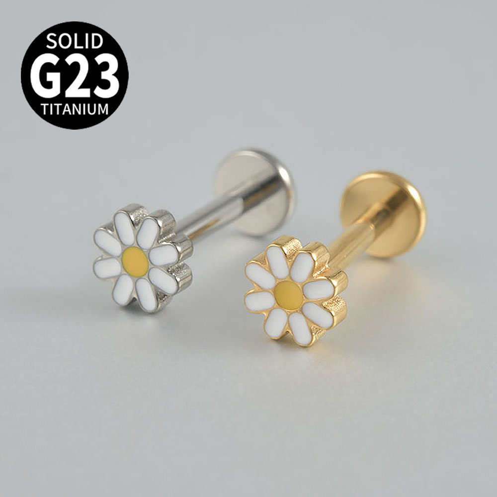 2-1 Uds. Pendientes de titanio - Body Jewelry Threadless reseña y precio