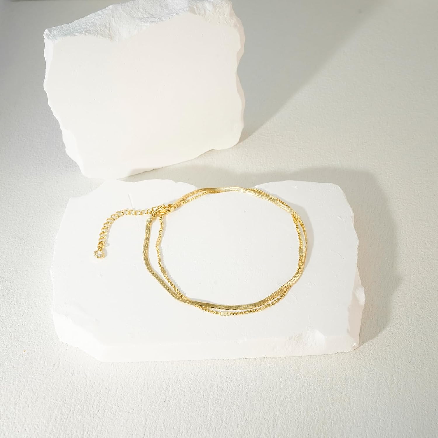 Pulseras de tobillo para mujer - Body Jewelry Real Gold reseña y precio