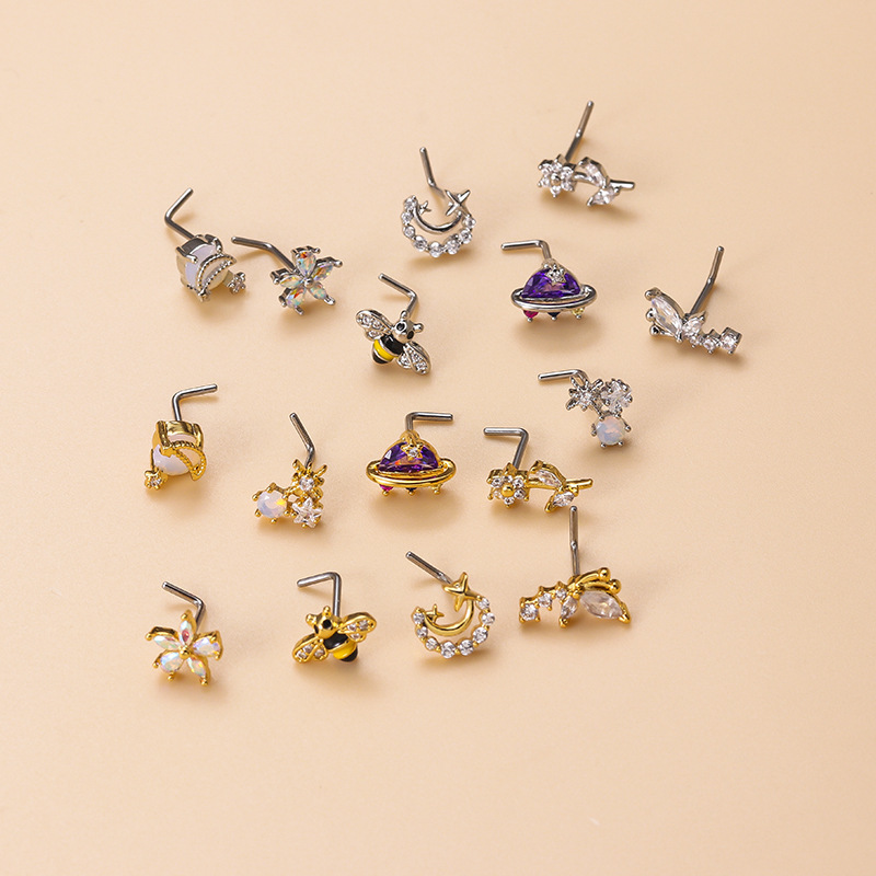 20G moda 316L Acero inoxidable - Body Jewelry Indian reseña y precio