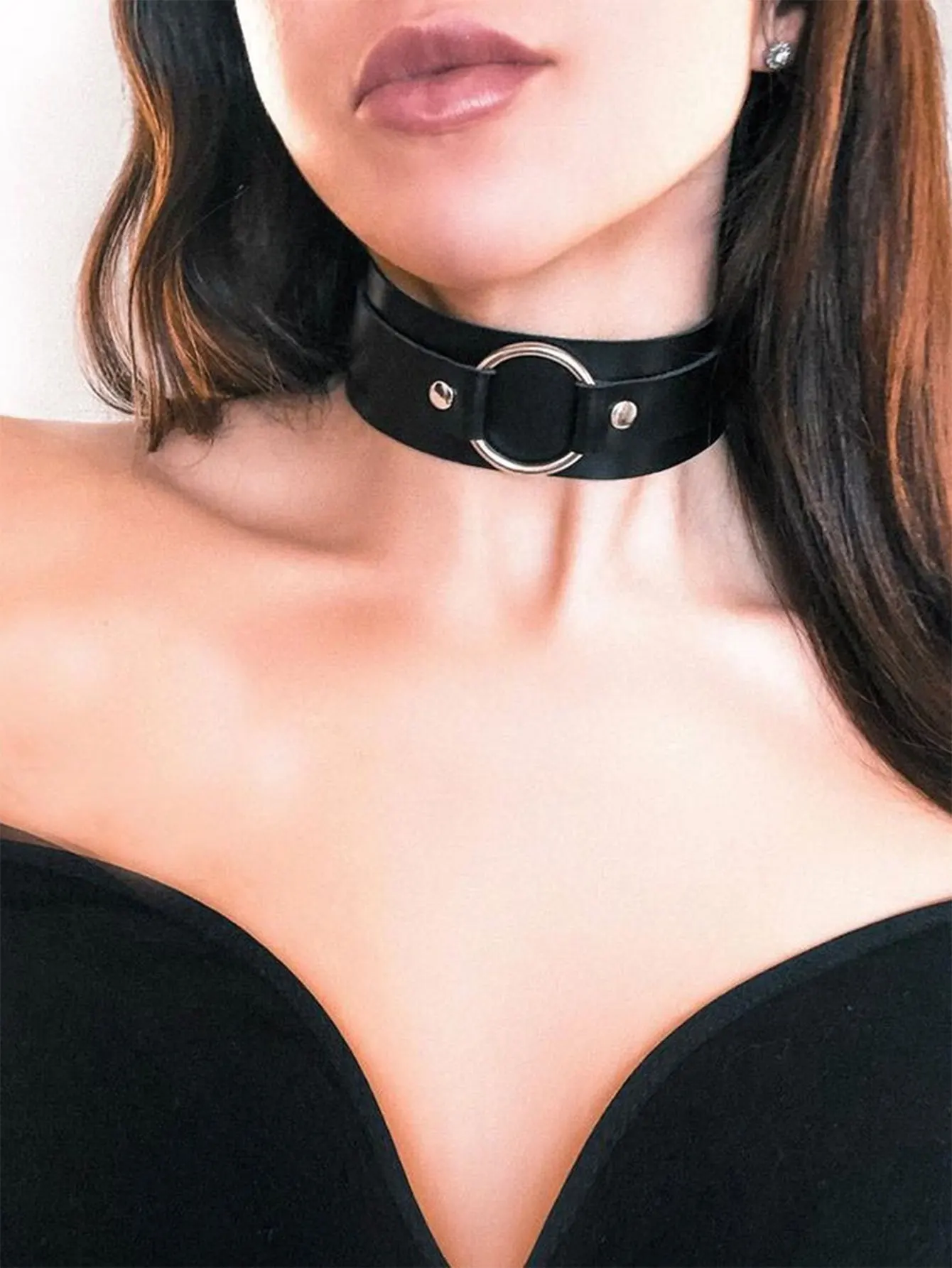 Collar de Cuero PU Estilo Góti - Body Jewelry Goth reseña y precio