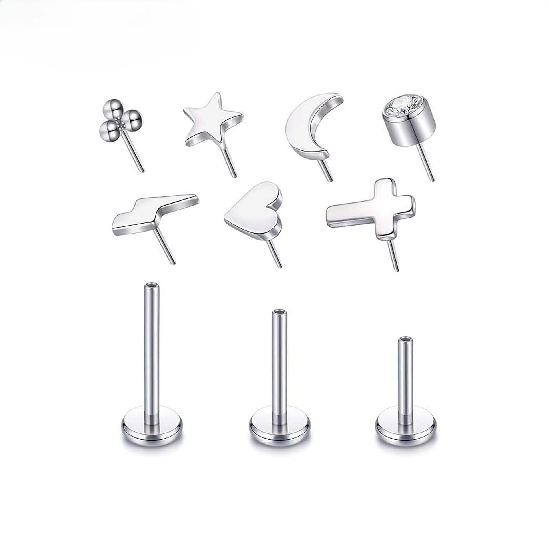 Venta al por mayor Base sin ro - Body Jewelry Threadless reseña y precio