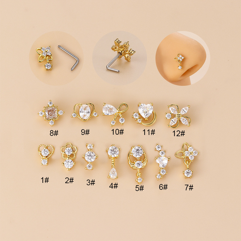 1 pieza 20G 316L Acero inoxida - Body Jewelry Indian reseña y precio