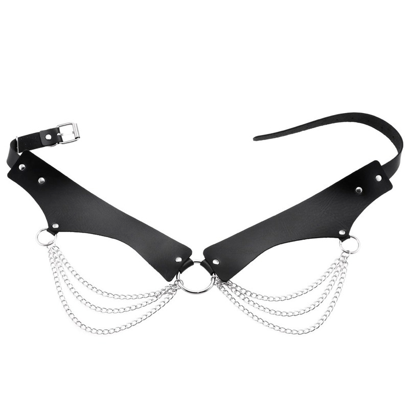 Cinturón de cadena de cuero PU - Body Jewelry Goth reseña y precio