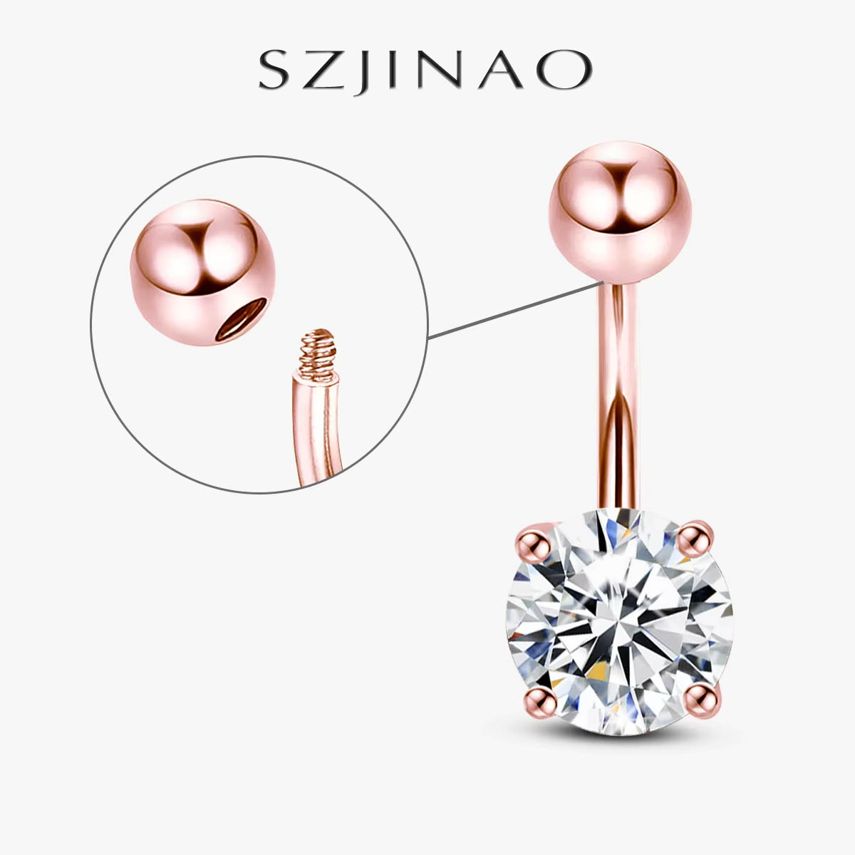 Piercings de Ombligo de Moissa - Body Jewelry Real Gold reseña y precio