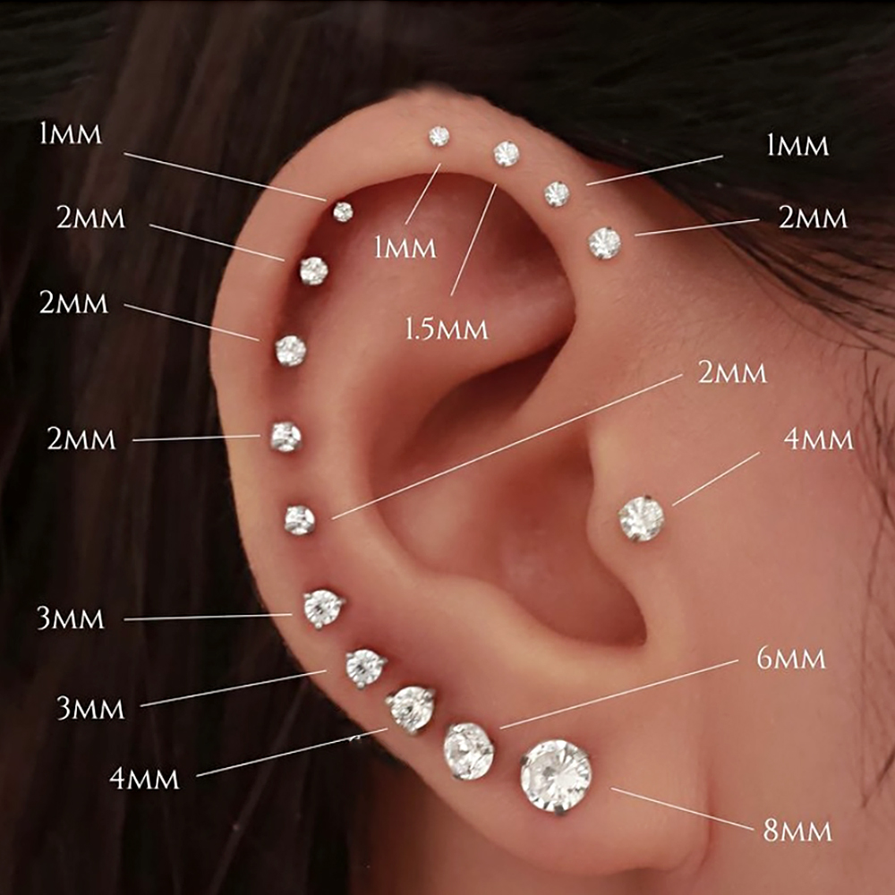 Piercing de acero quirúrgico s - Body Jewelry Threadless reseña y precio