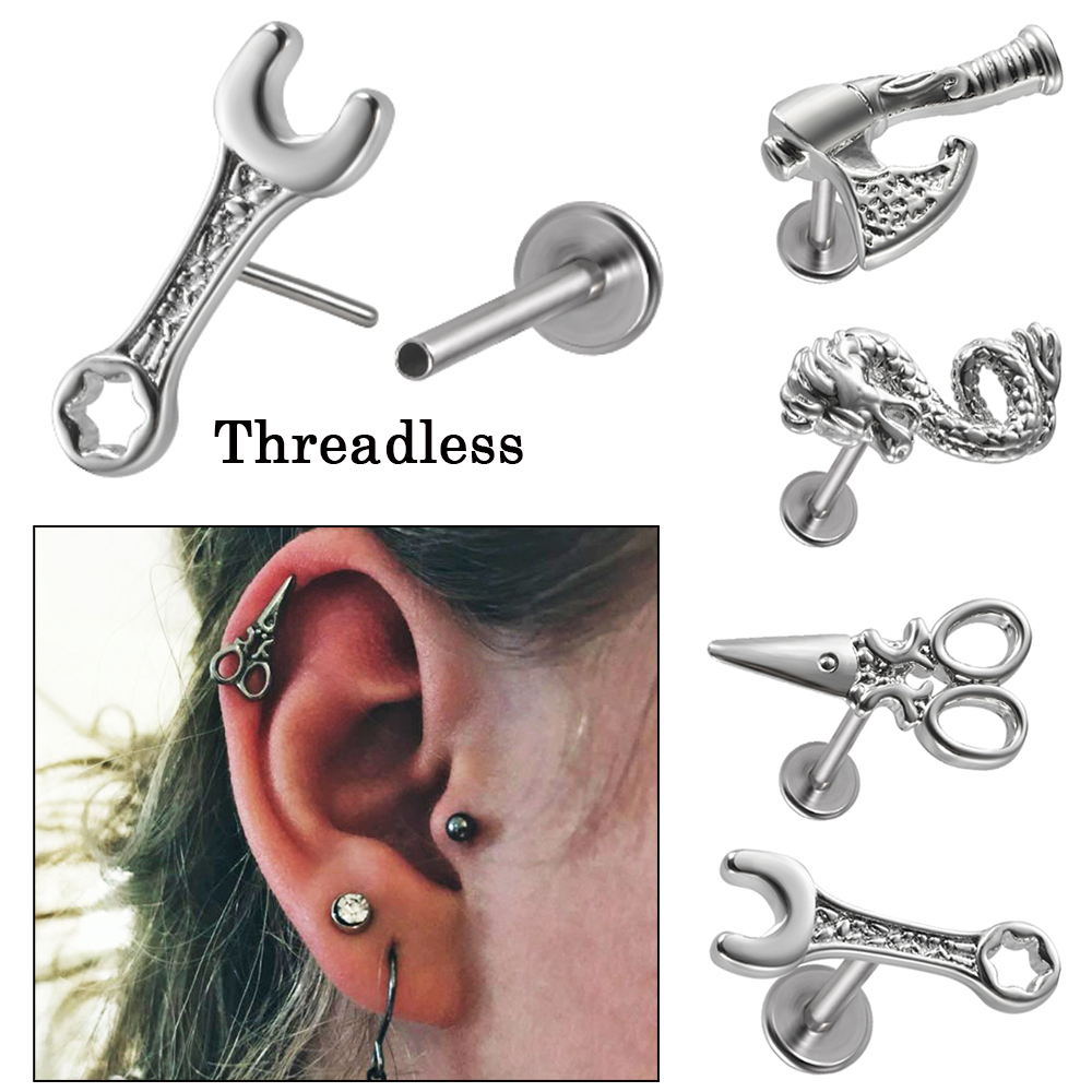 Llave sin rosca de acero quirú - Body Jewelry Threadless reseña y precio