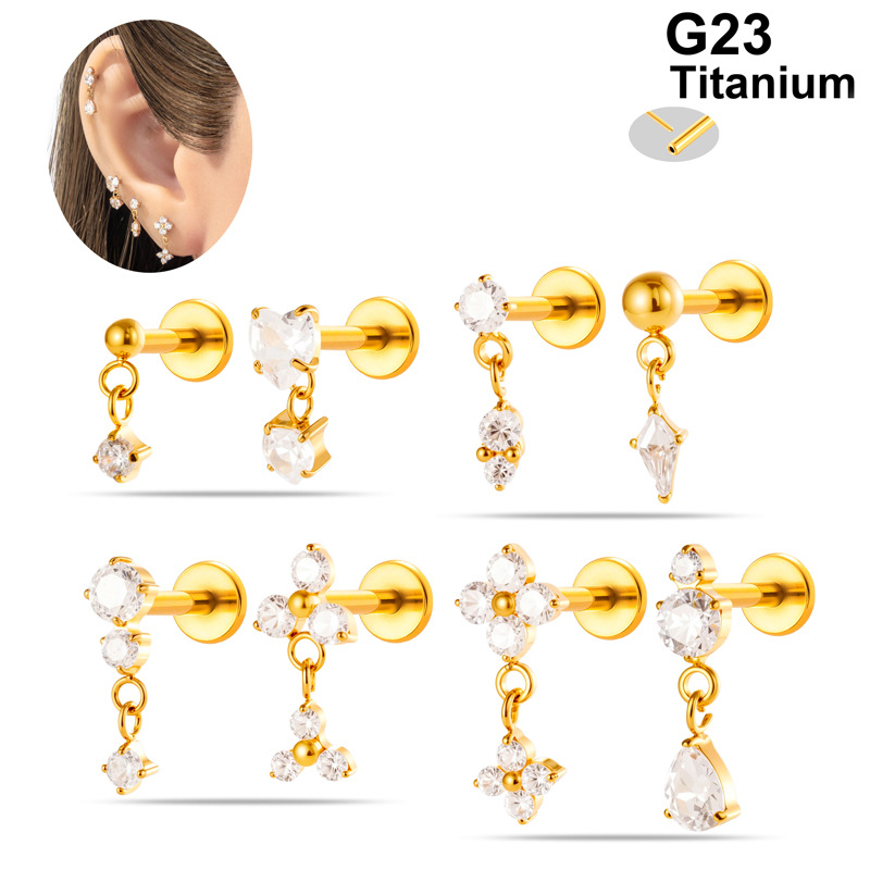1 ud. Piercing de Titanio G23  - Body Jewelry Threadless reseña y precio