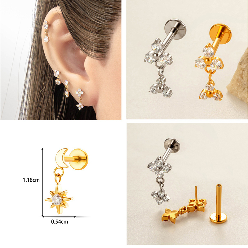 1 ud. Piercing de Titanio G23  - Body Jewelry Threadless reseña y precio