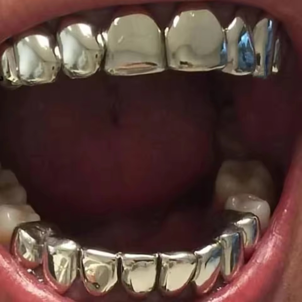 TOPGRILLZ-Juego de parrillas s - Body Jewelry Real Gold reseña y precio