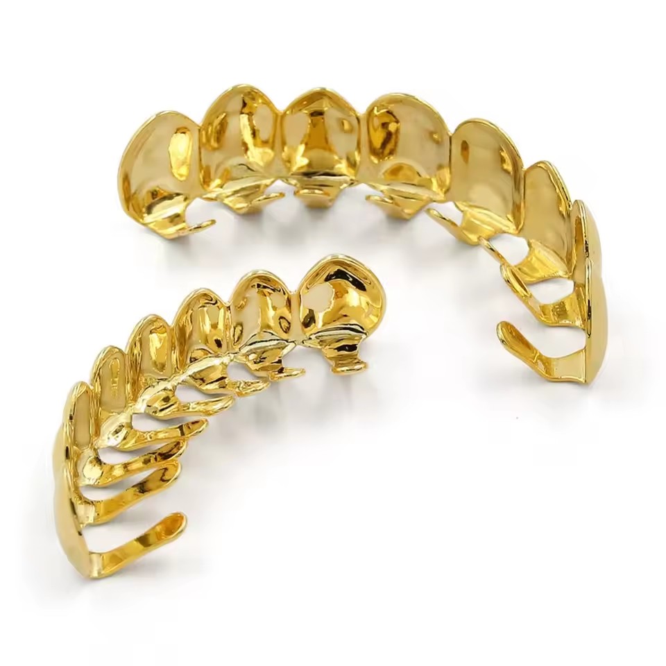TOPGRILLZ-Juego de parrillas s - Body Jewelry Real Gold reseña y precio