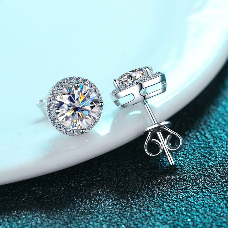 KNOBSPIN-pendiente de moissani - Body Jewelry Diamond reseña y precio